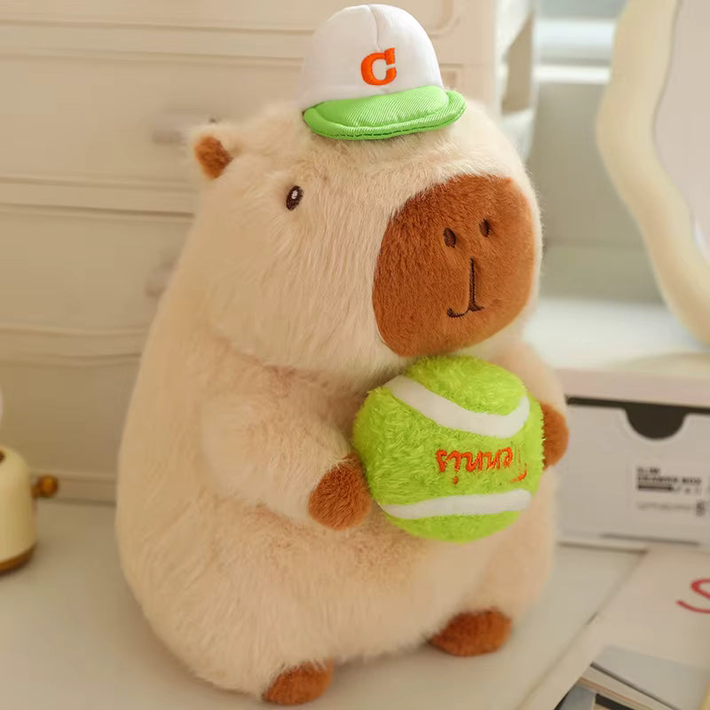 Sporty Capybara Plush Doll