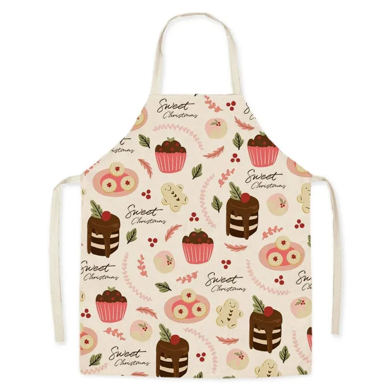 Children's Kawaii apron with sweet-themed design on a white background