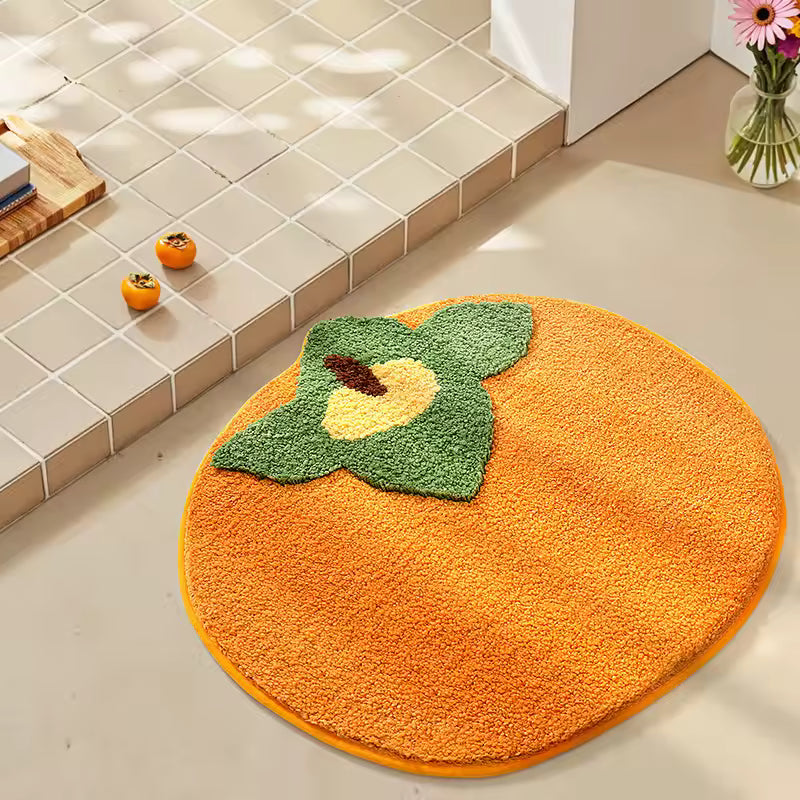 Cartoon Fruit Plush Bath Mat
