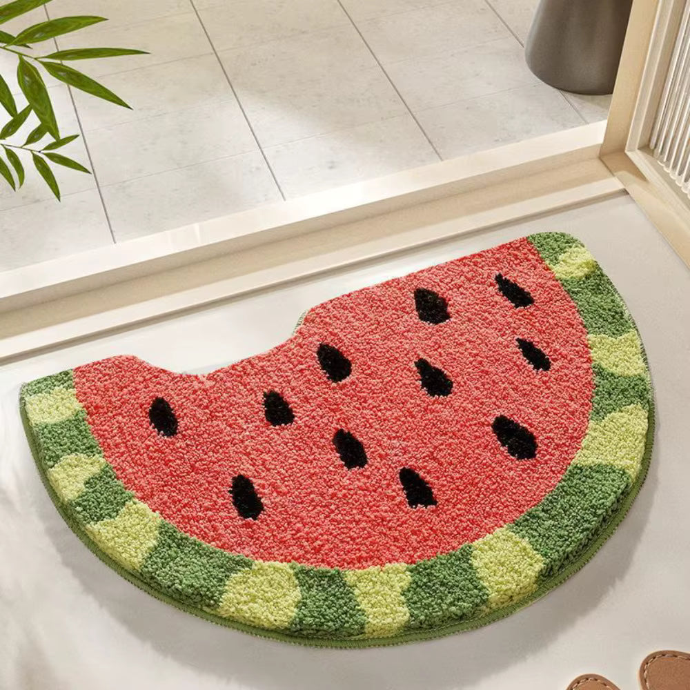Cartoon Fruit Plush Bath Mat