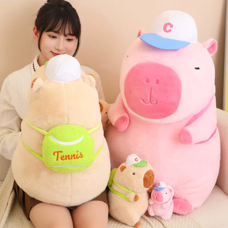 Sporty Capybara Plush Doll