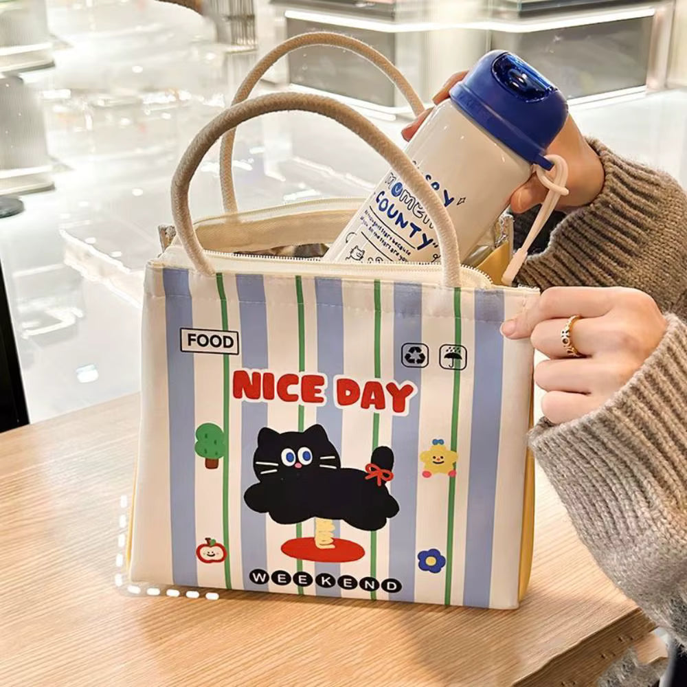 Cute Portable Thermal Lunch Box Bag