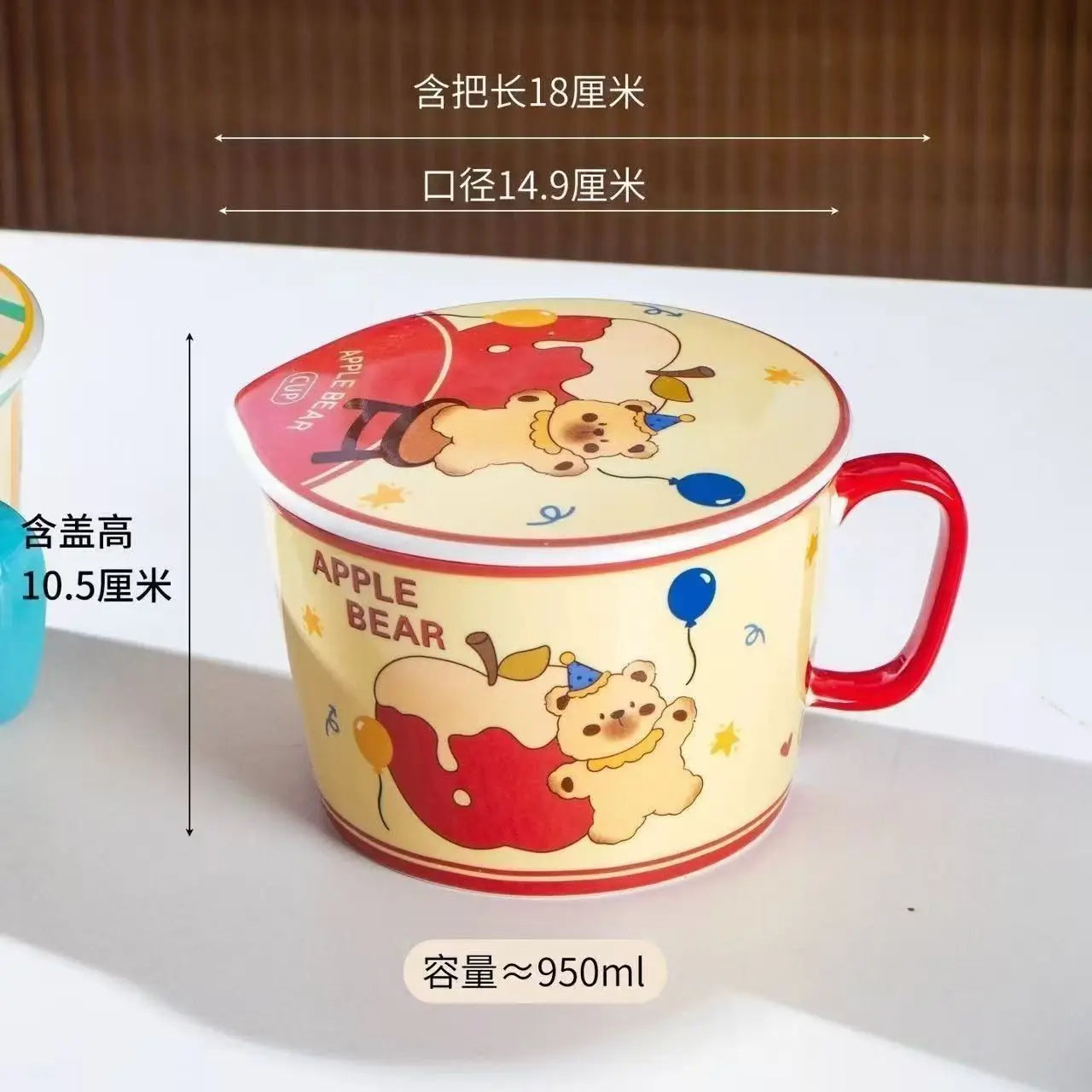 A bear themed kawaii ramen bowl