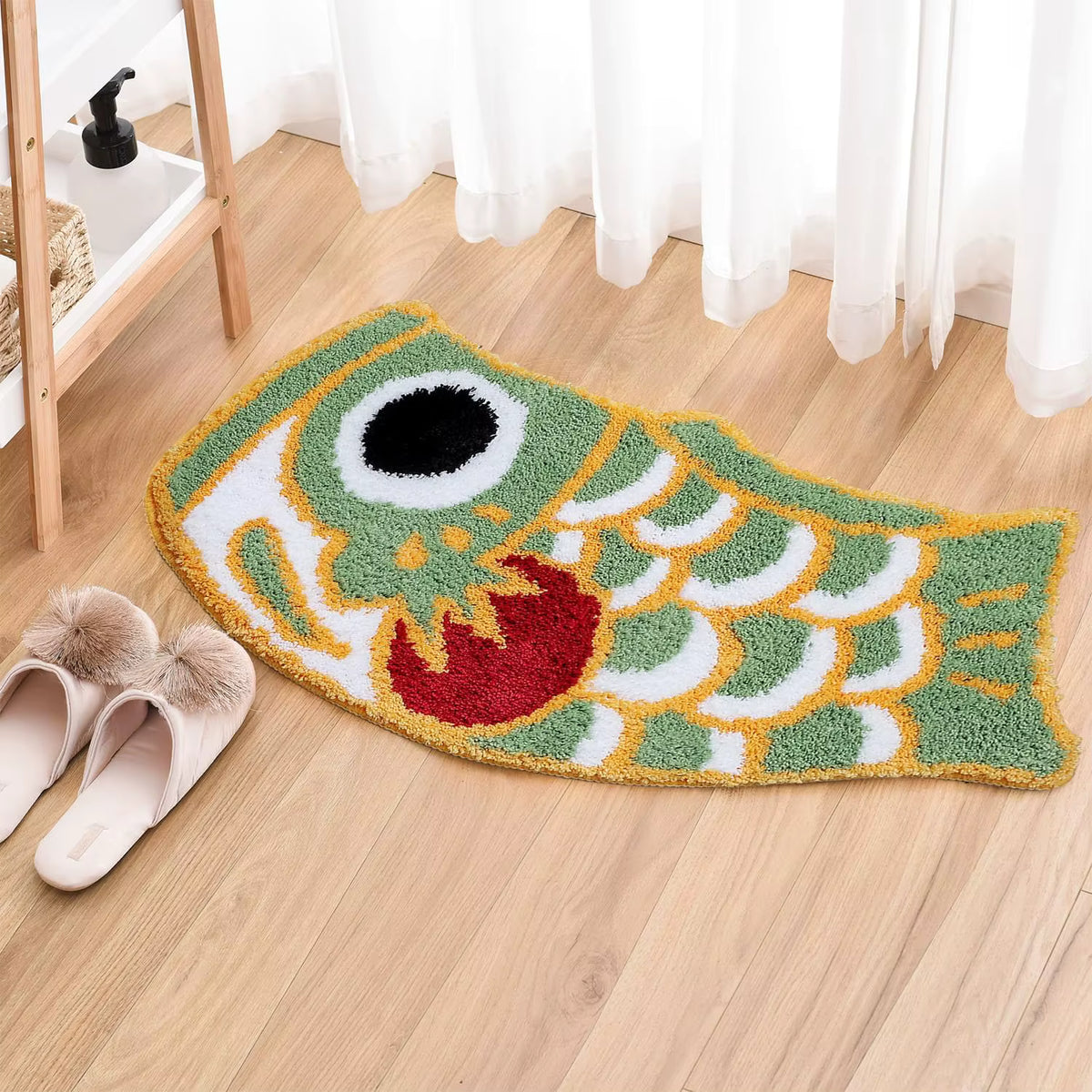 Good Luck Koi Floor Mat