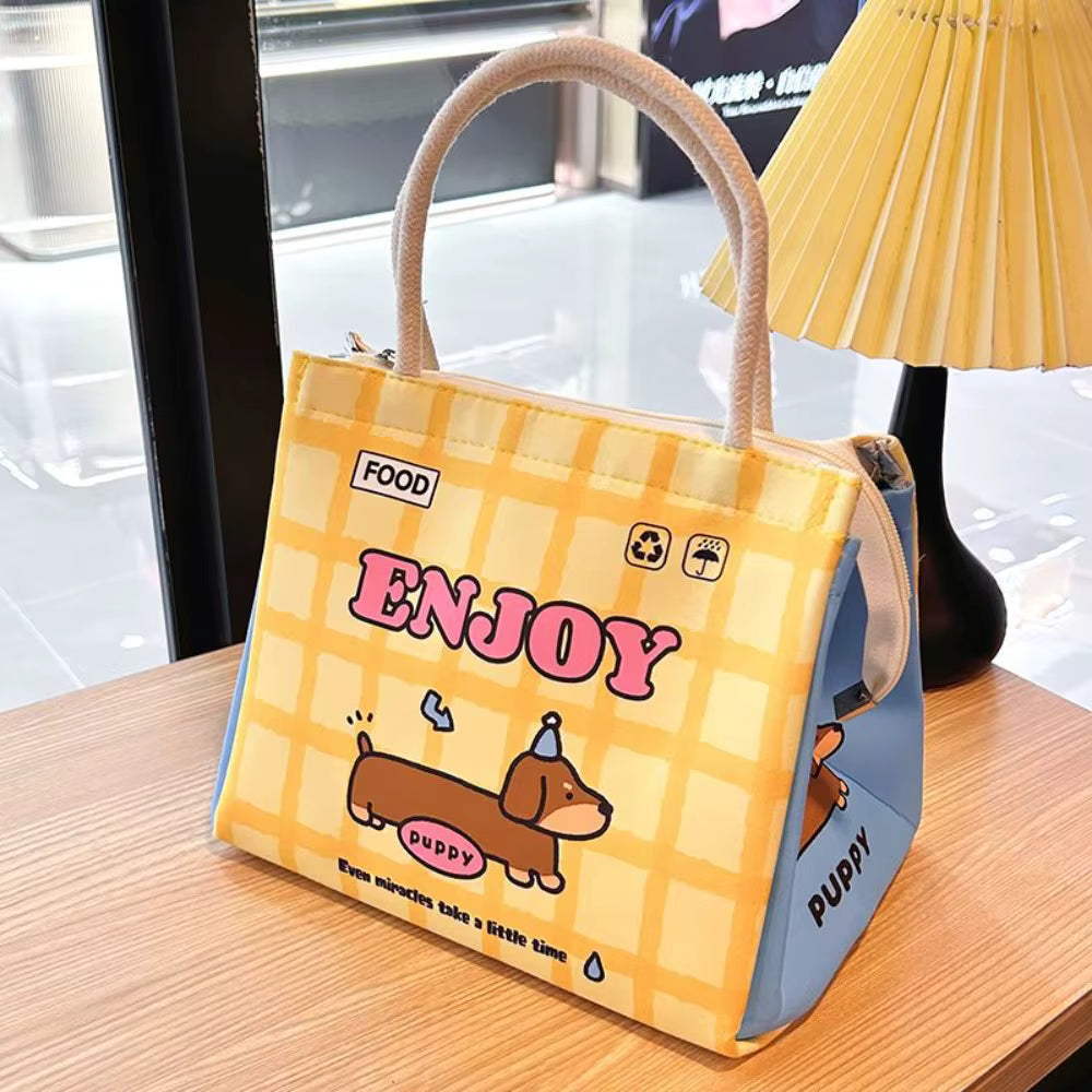 Cute Portable Thermal Lunch Box Bag