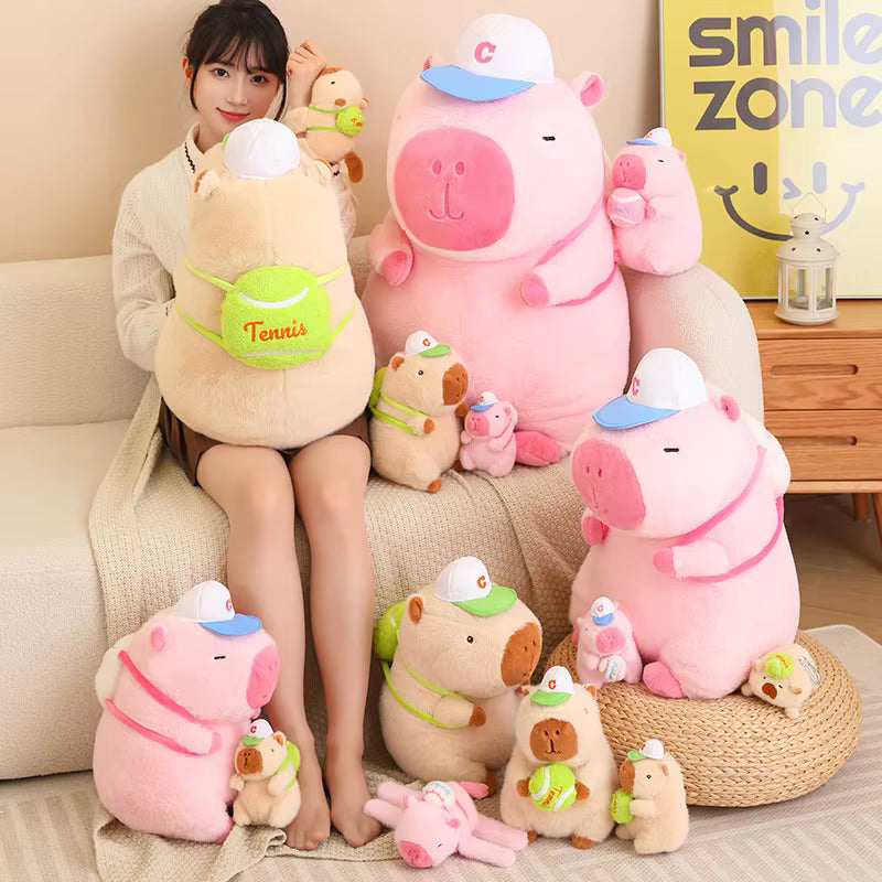 Sporty Capybara Plush Doll