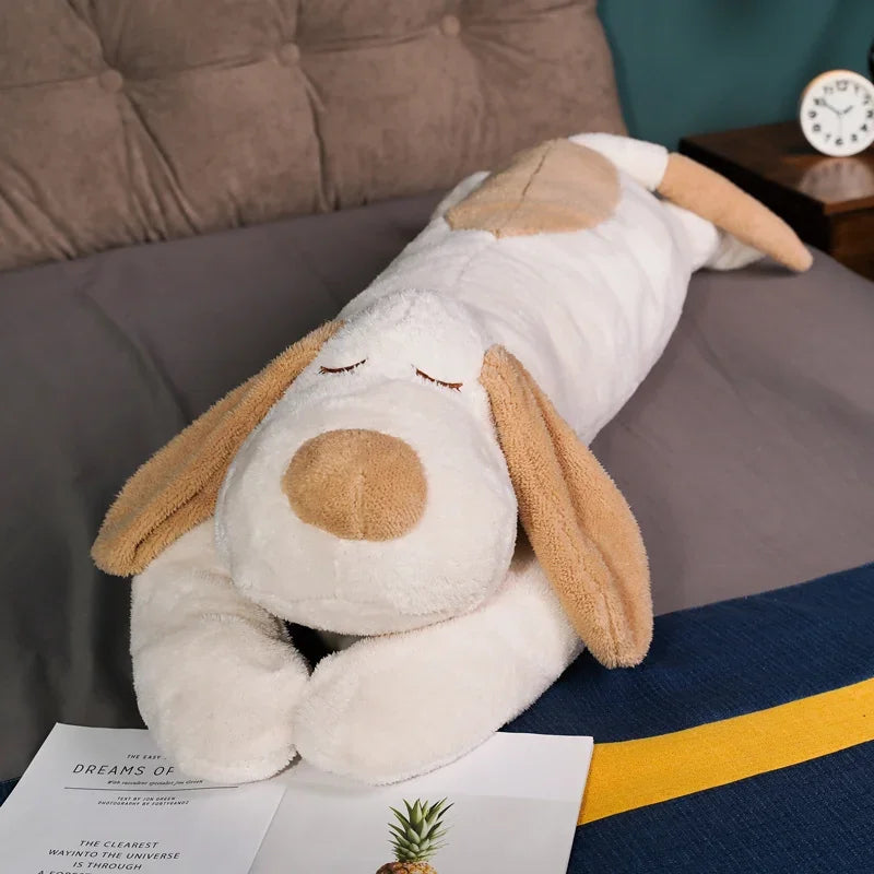 White kawaii dog plush toy