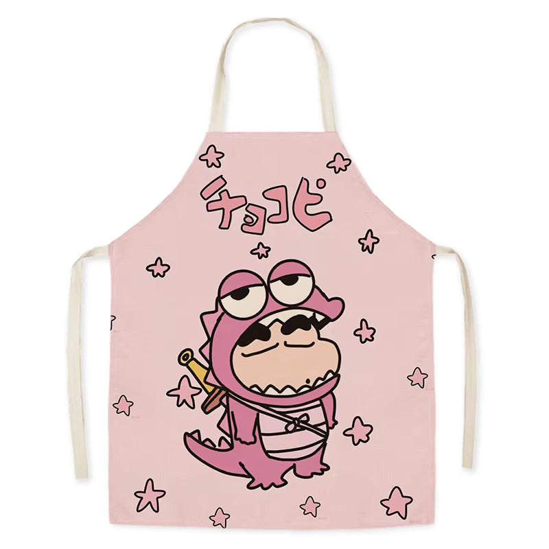 Cute Character Cotton Linen Apron