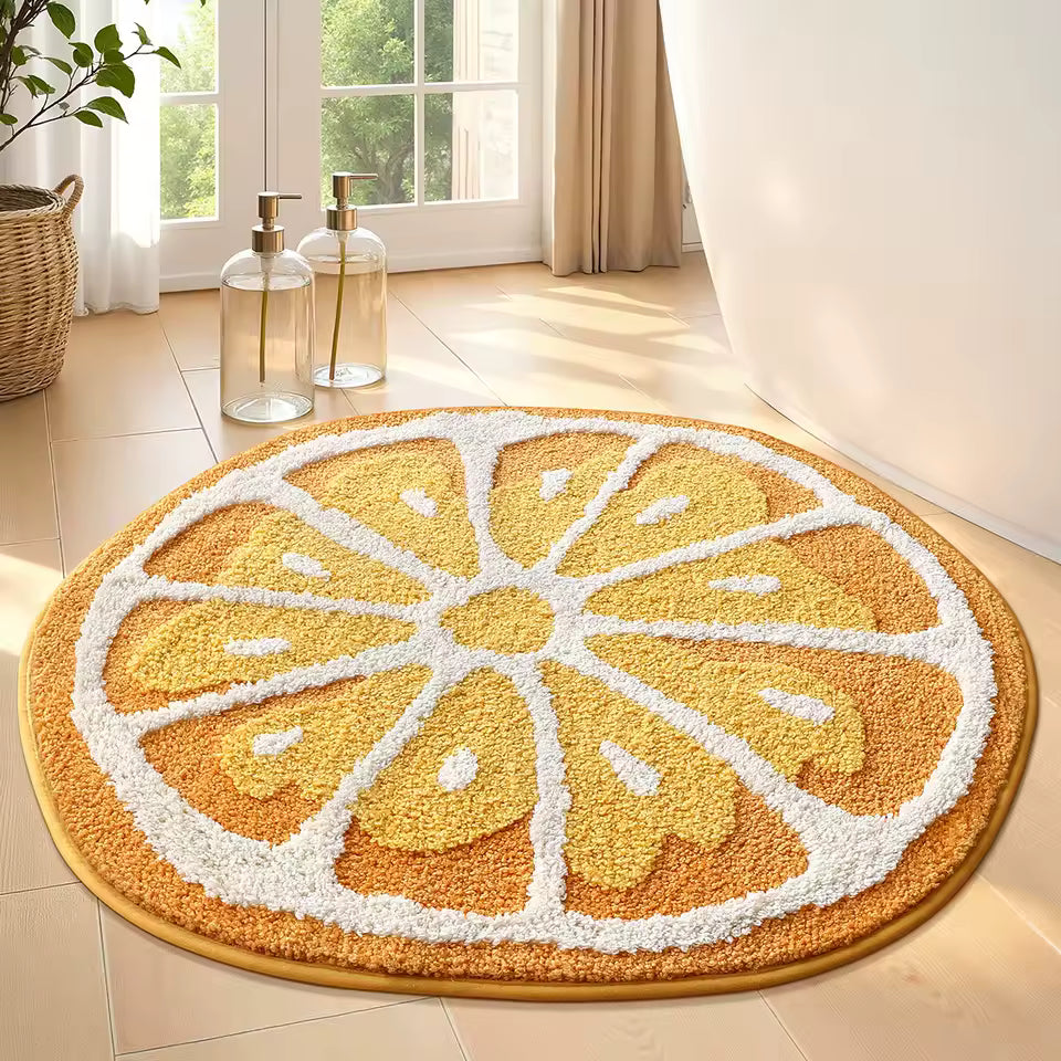 Cartoon Fruit Plush Bath Mat
