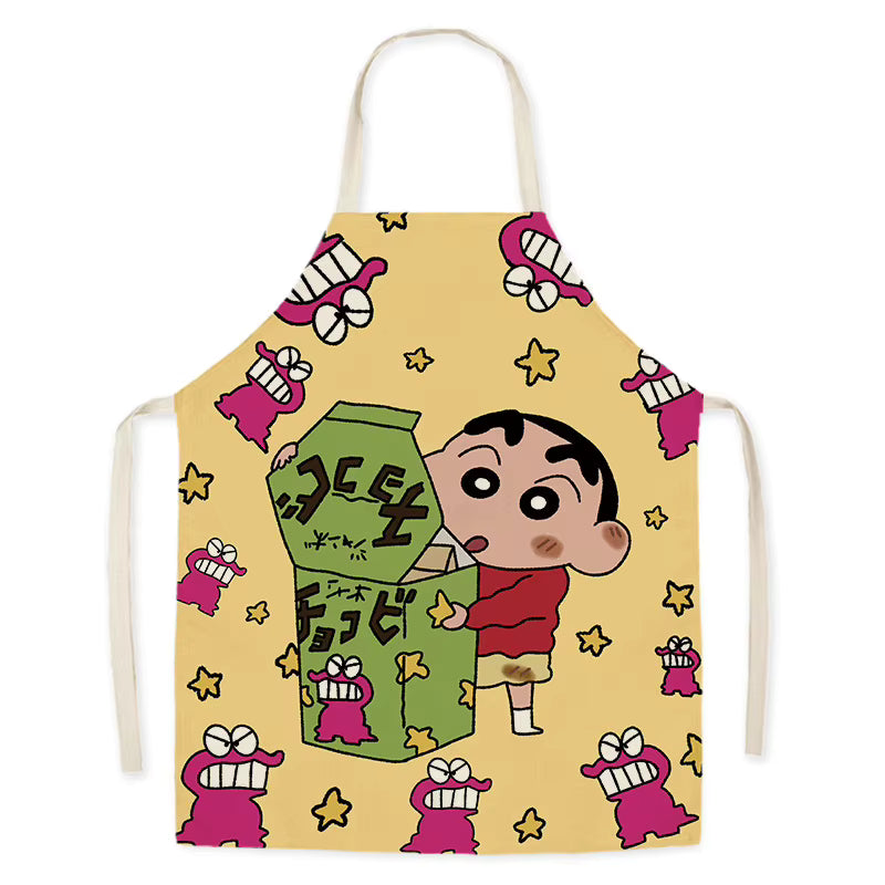 Cute Character Cotton Linen Apron