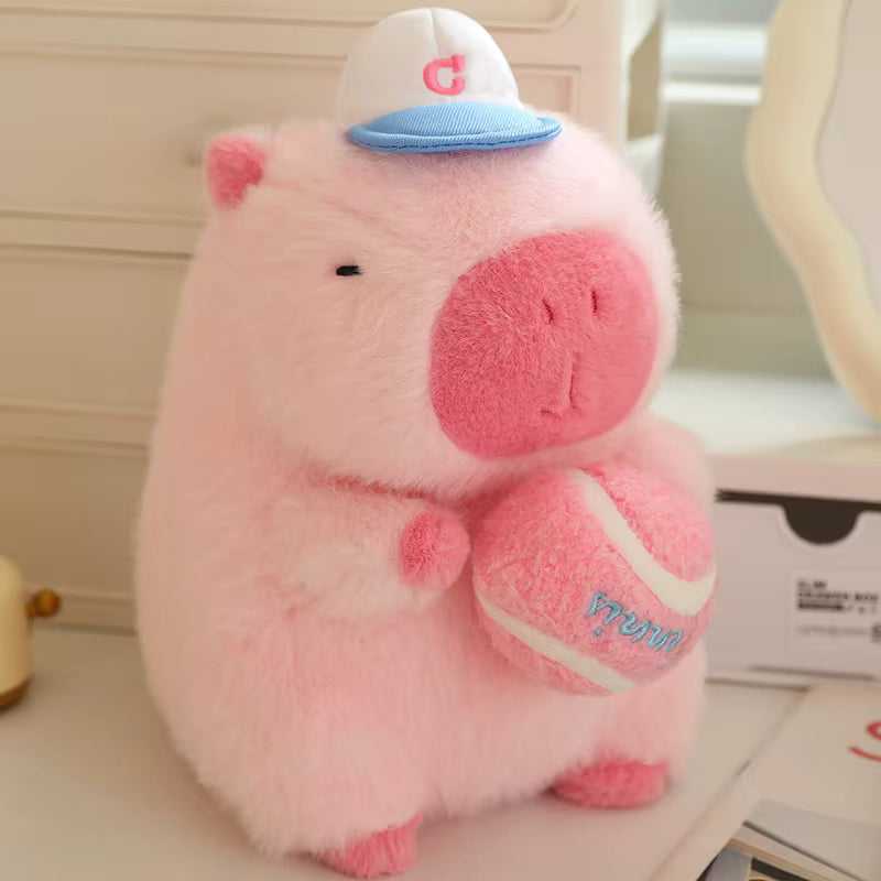 Sporty Capybara Plush Doll