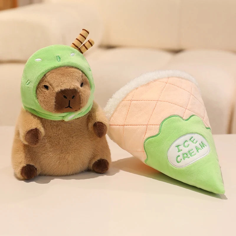Capybara Ice Cream Plush Toys