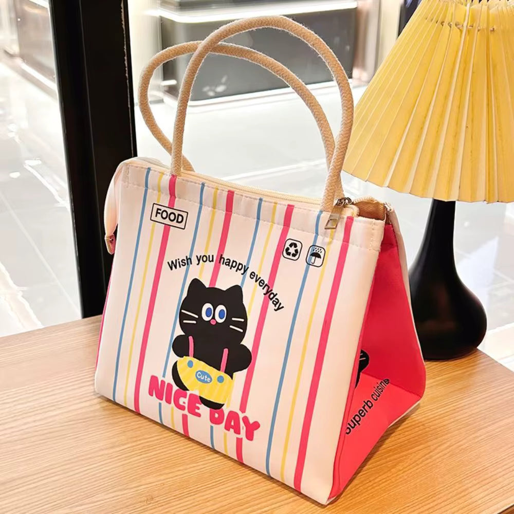 Cute Portable Thermal Lunch Box Bag