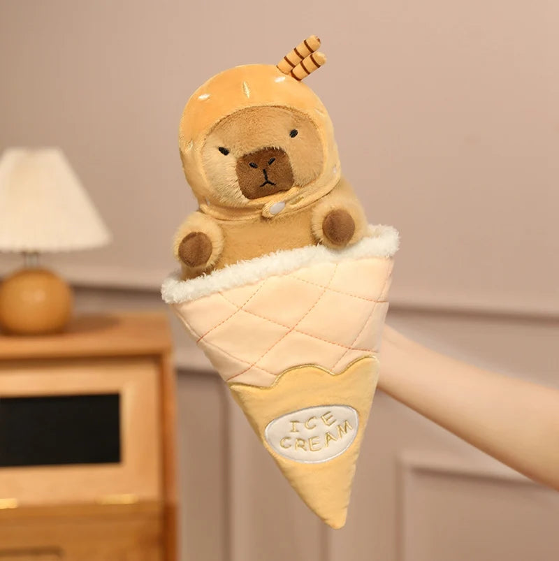 Capybara Ice Cream Plush Toys