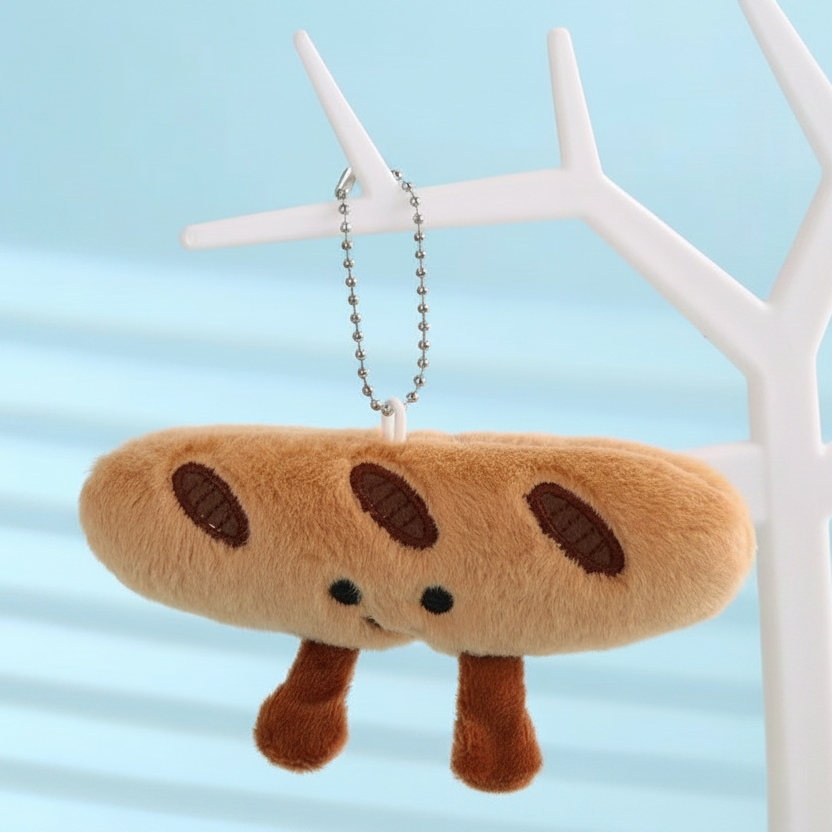 Breakfast Food Plush Keychain