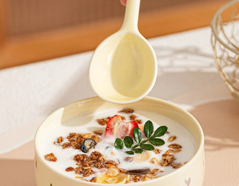A close up of a kawaii bowl 