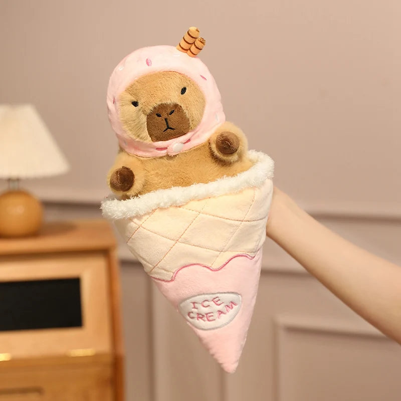 Capybara Ice Cream Plush Toys