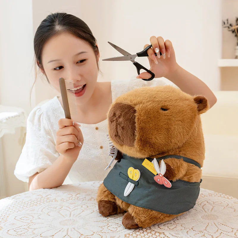 Capybara Salon Plush Toy