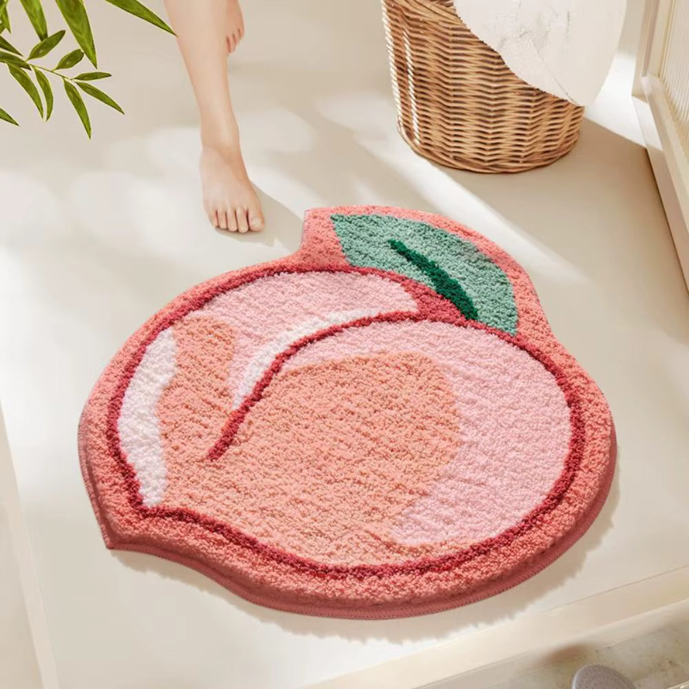 Cartoon Fruit Plush Bath Mat