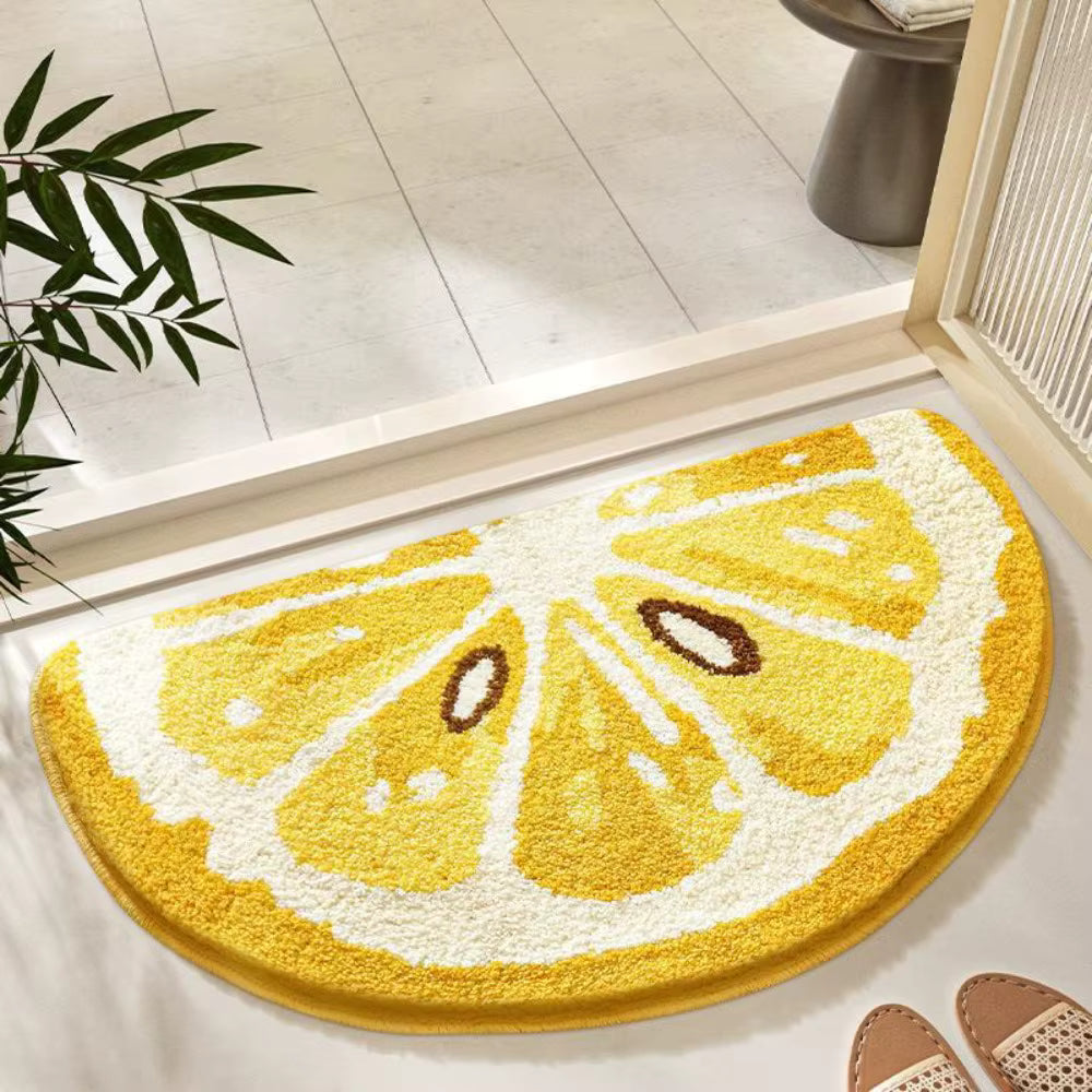 Cartoon Fruit Plush Bath Mat