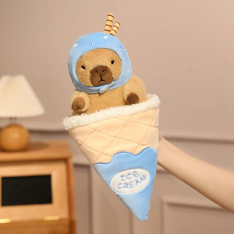 Capybara Ice Cream Plush Toys