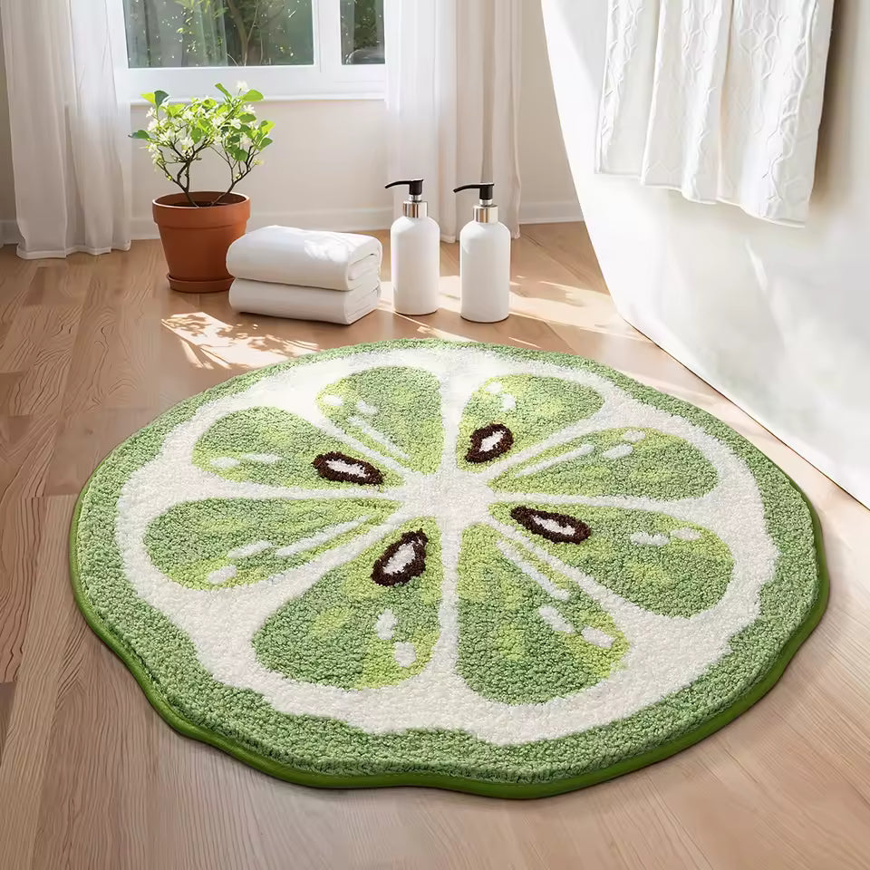 Cartoon Fruit Plush Bath Mat