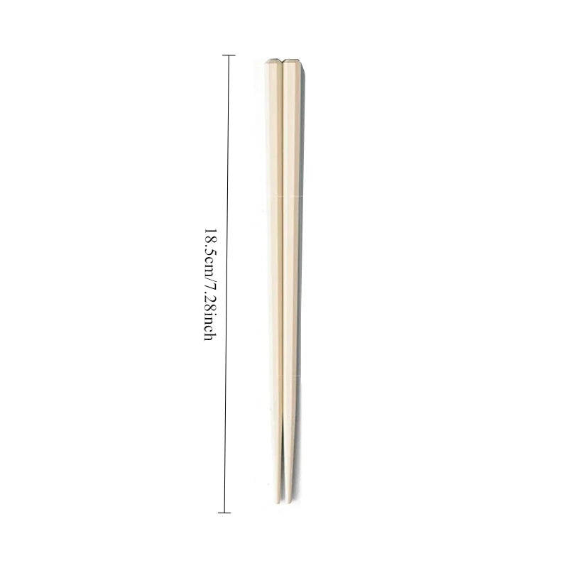 A kawaii chopsticks with dimensions labeled on a white background
