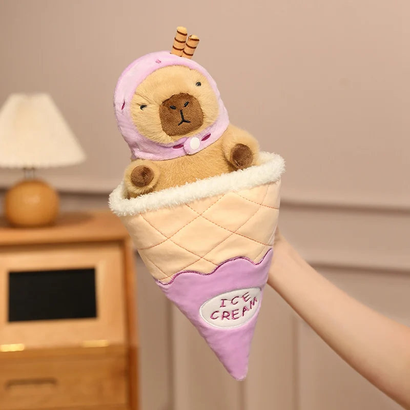 Capybara Ice Cream Plush Toys
