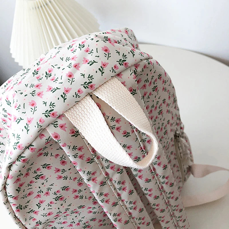 Kawaii floral-patterned headband on a white background