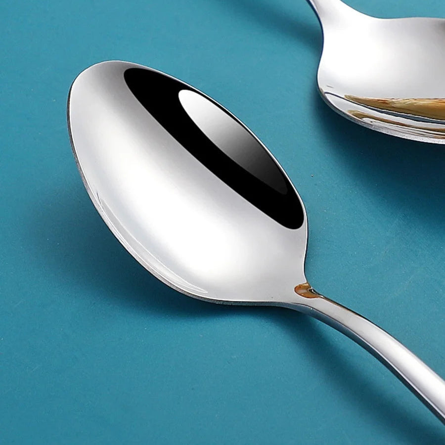 Kawaii utensils on a blue background