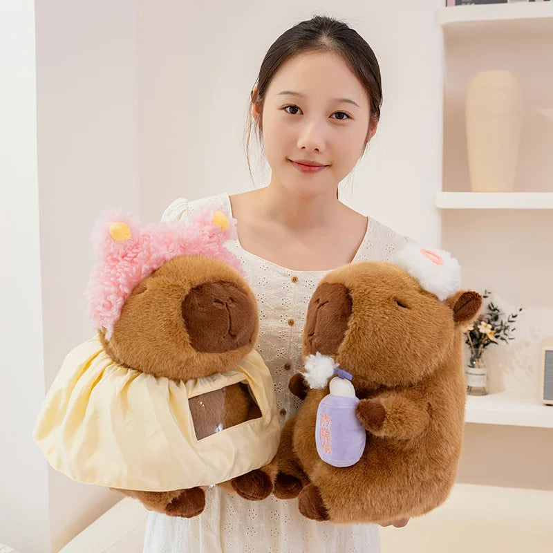 Capybara Salon Plush Toy