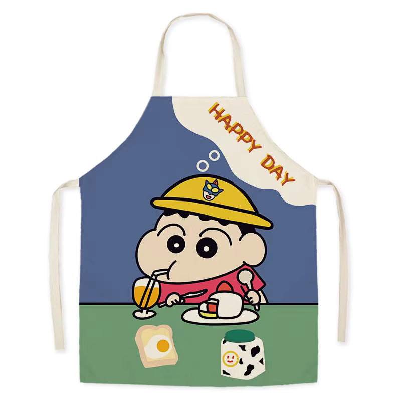 Cute Character Cotton Linen Apron