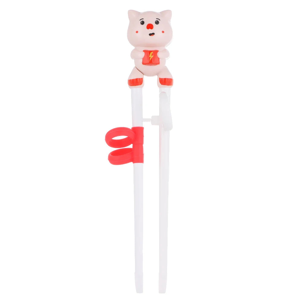 Kawaii pig-shaped desk stand on a white background