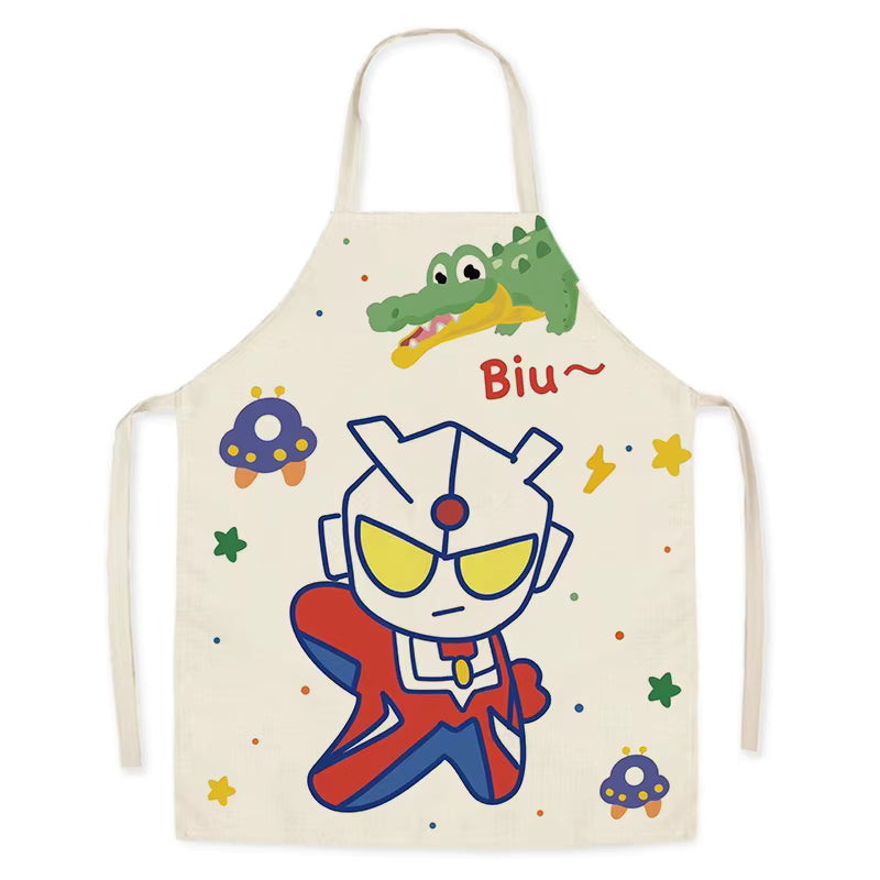 Cute Character Cotton Linen Apron