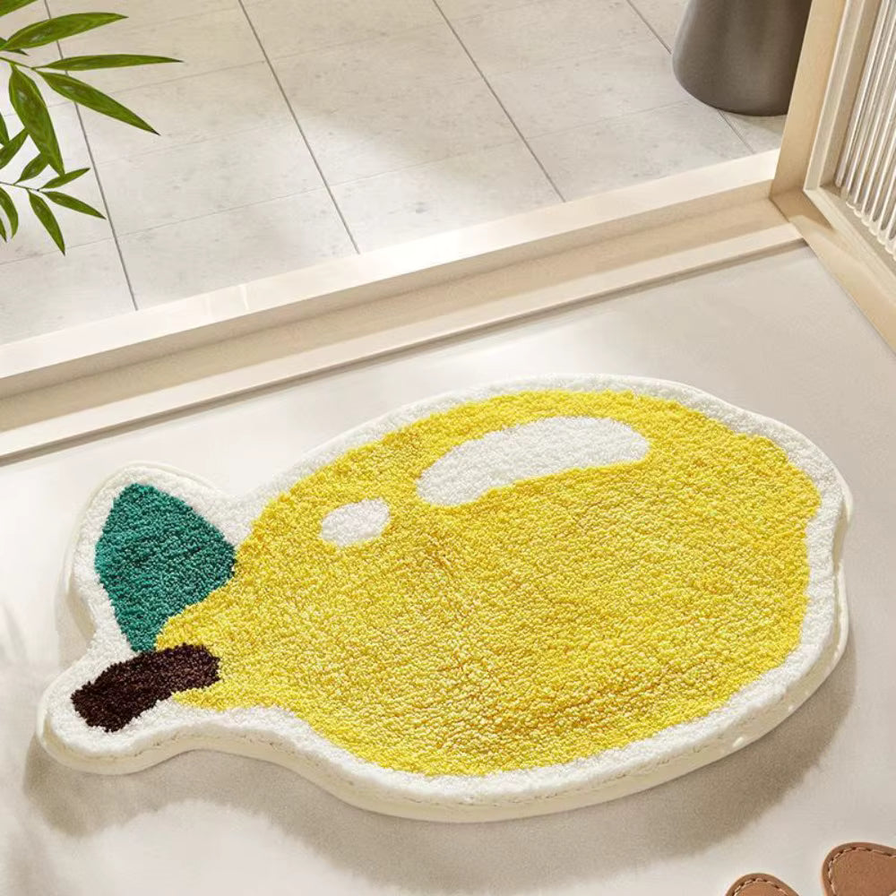 Cartoon Fruit Plush Bath Mat