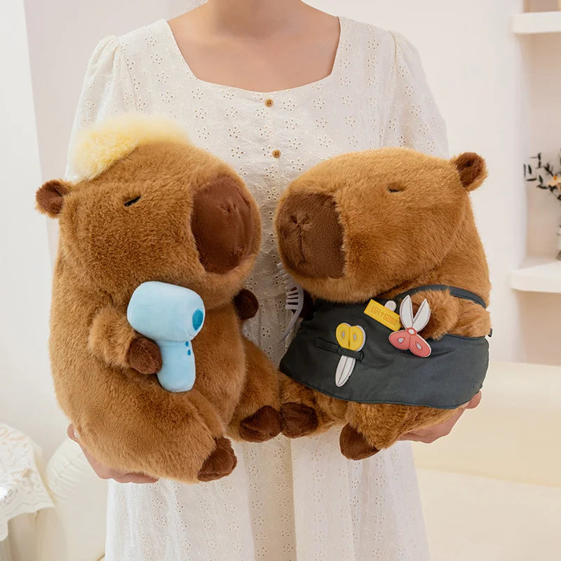 Capybara Salon Plush Toy