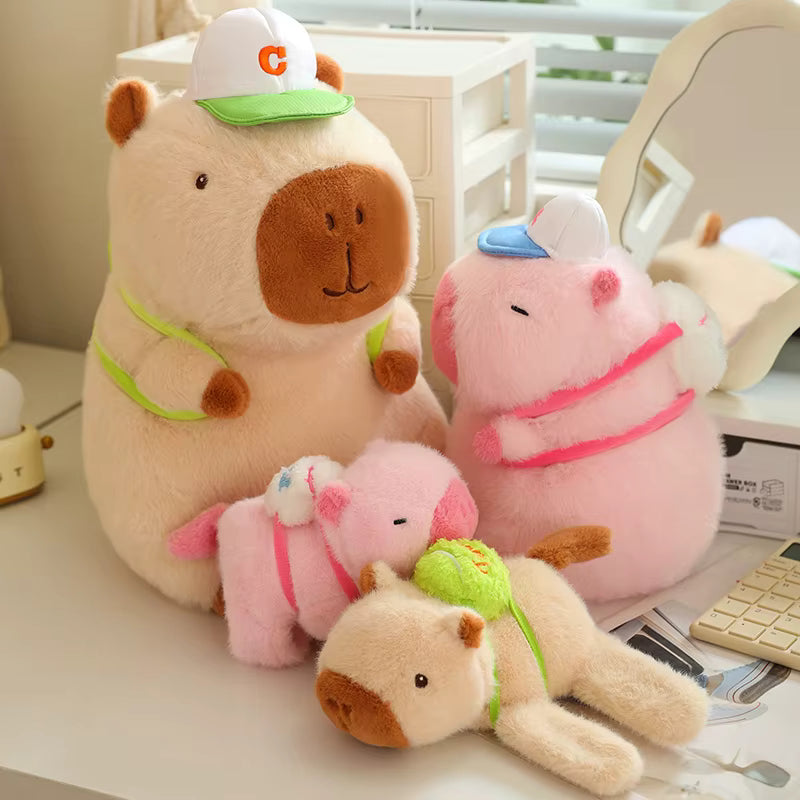 Sporty Capybara Plush Doll
